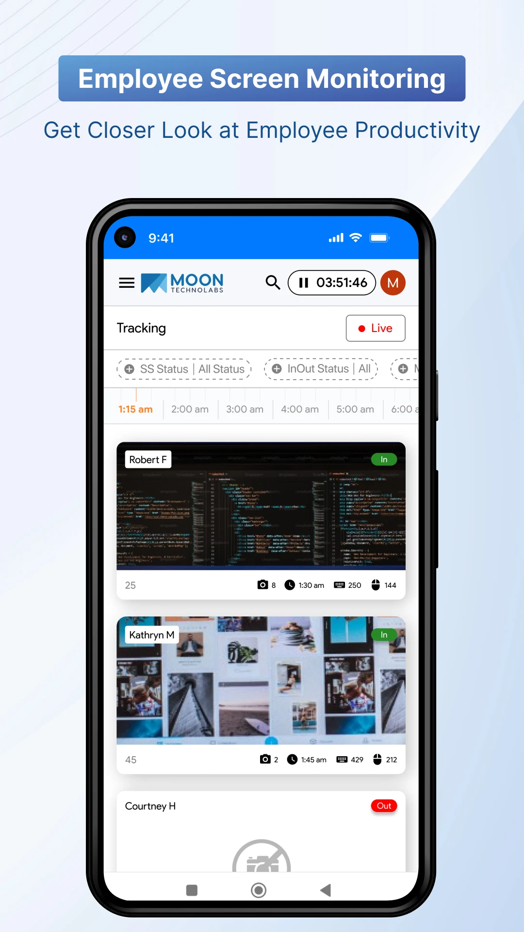 Employee Portal & HR: Moon HRM screenshot