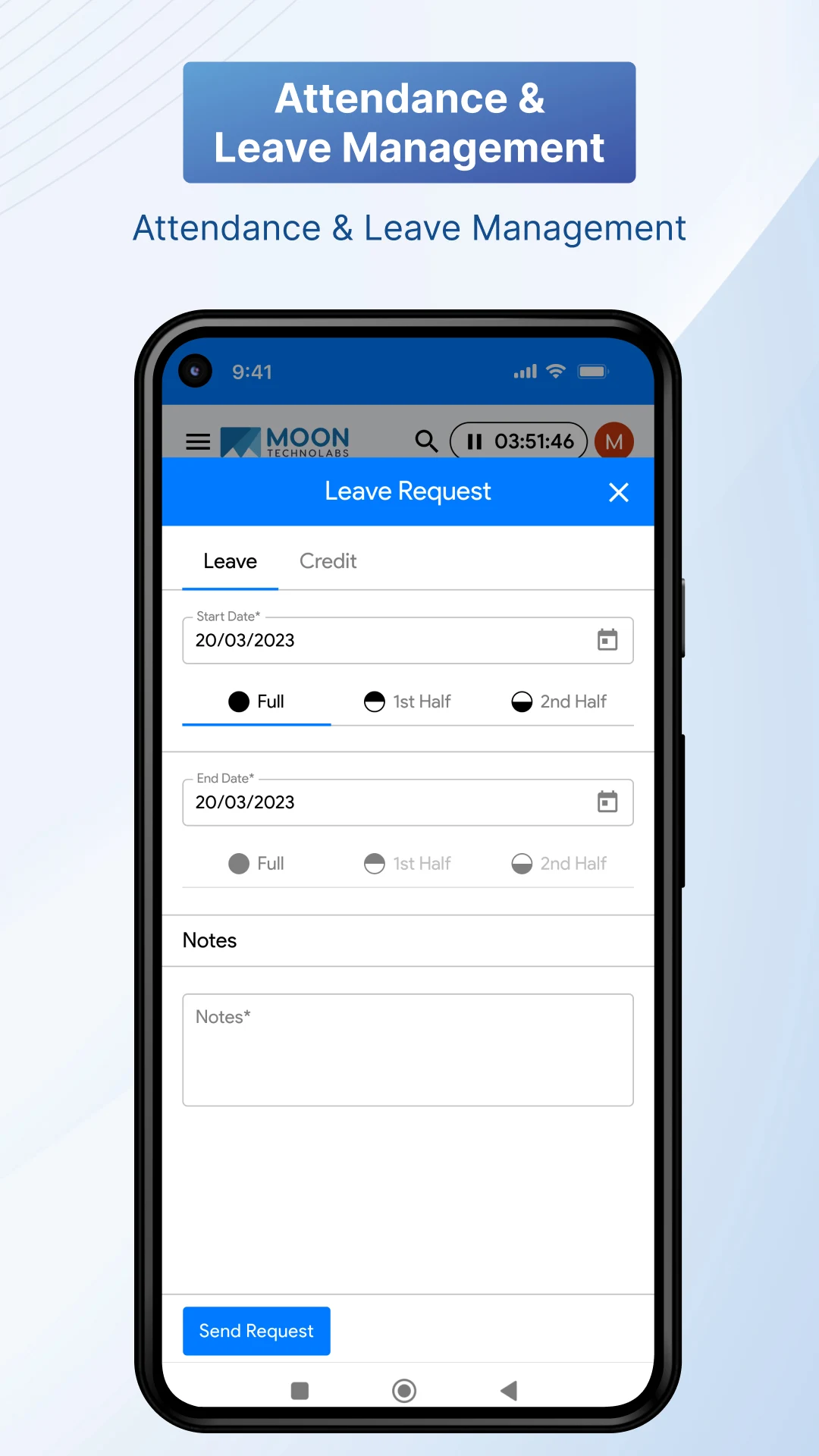 Employee Portal & HR: Moon HRM screenshot